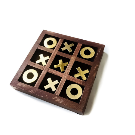 Buy Galliard Games Wooden Puzzle, Tic Tac Toe, Noughts & Crosses