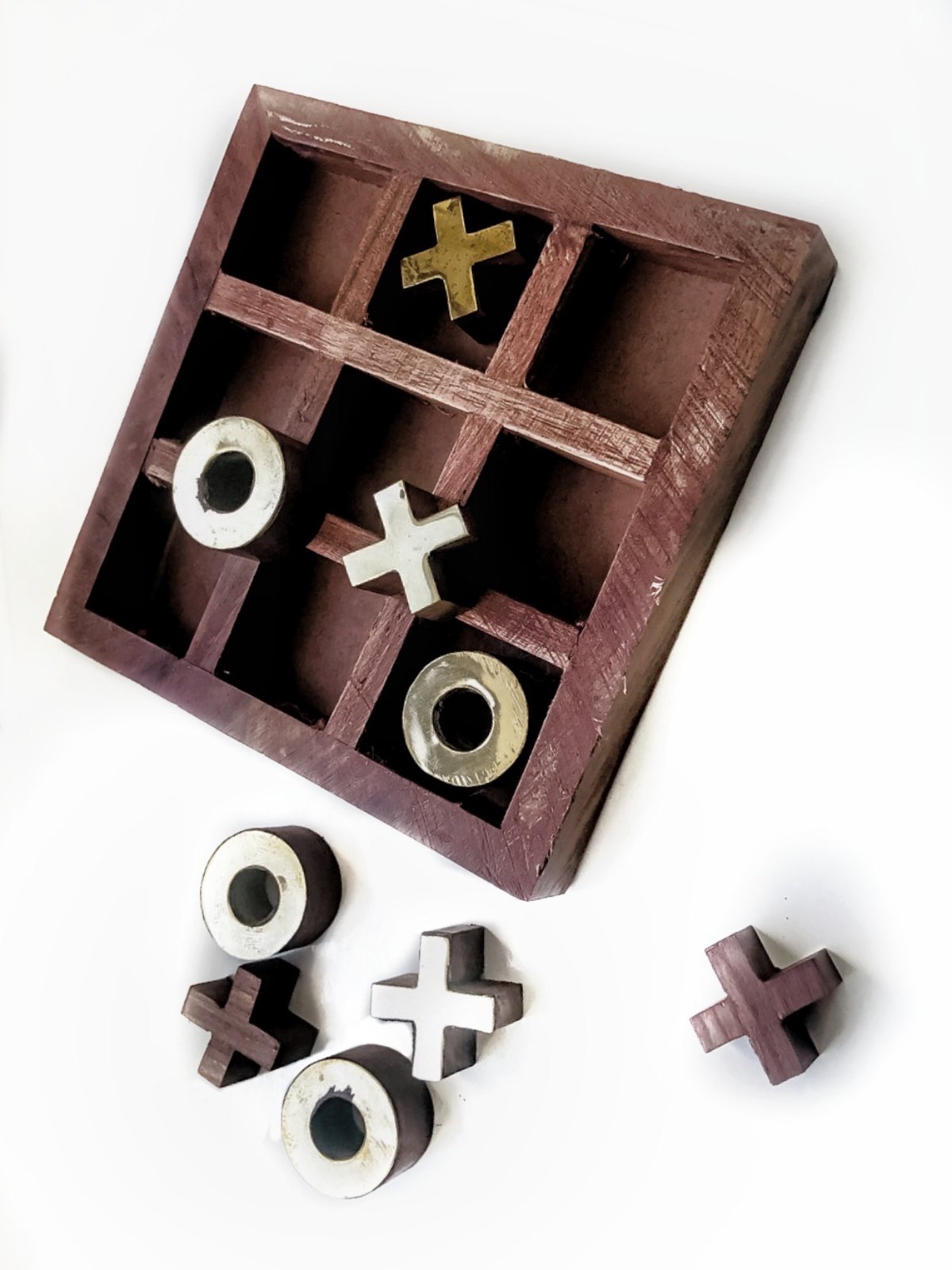 Buy Galliard Games Wooden Puzzle, Tic Tac Toe, Noughts & Crosses